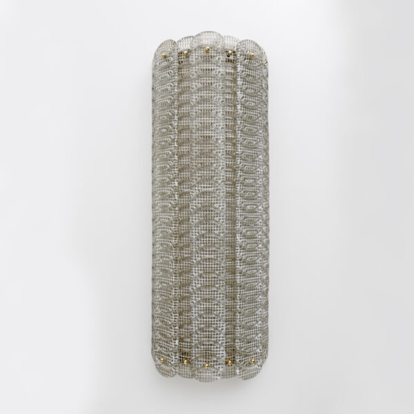 Italian Murano Glass Sconces "Reticello" - Image 2