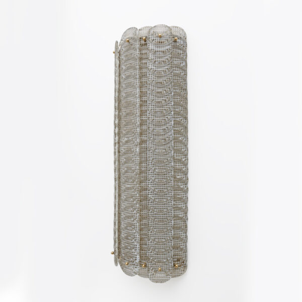 Italian Murano Glass Sconces "Reticello" - Image 3