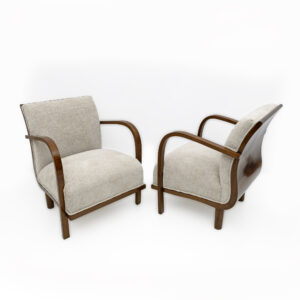 Pair of Art Deco Italian Small Armchairs