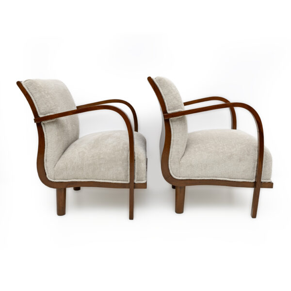 Pair of Art Deco Italian Small Armchairs - Image 3