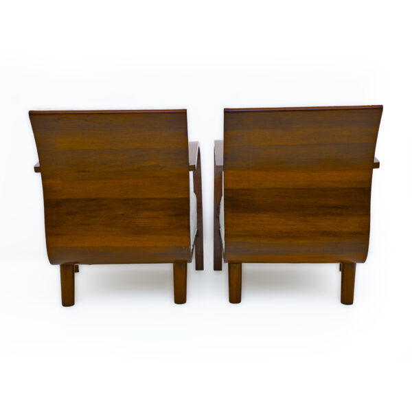 Pair of Art Deco Italian Small Armchairs - Image 6