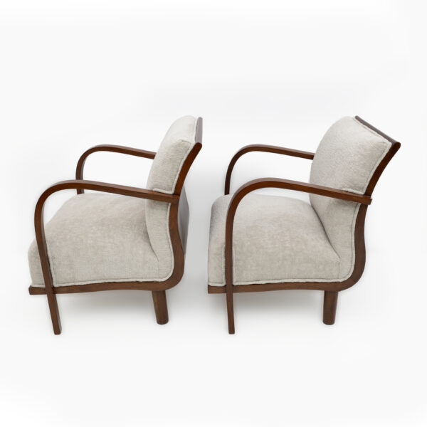 Pair of Art Deco Italian Small Armchairs - Image 5