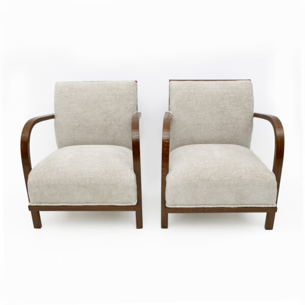 Pair of Art Deco Italian Small Armchairs - Image 4