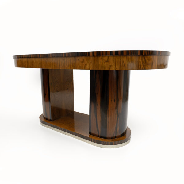 Art Deco Italian Walnut Dining Table 1940s - Image 3