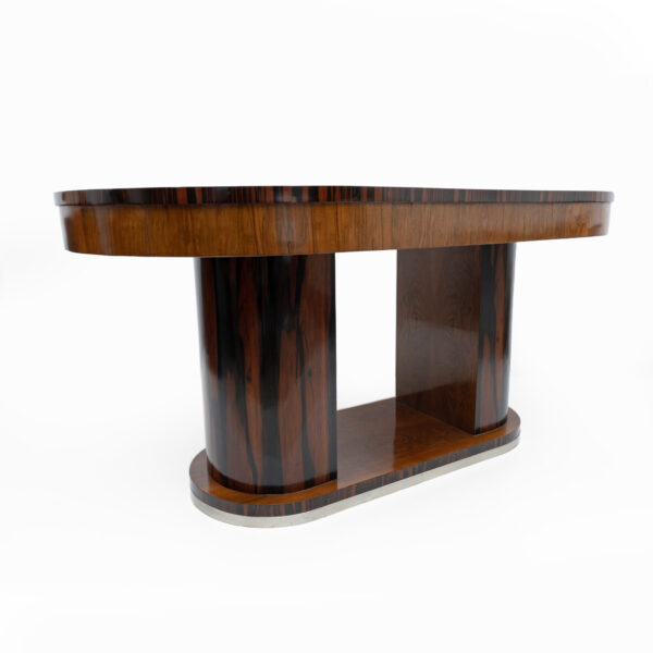 Art Deco Italian Walnut Dining Table 1940s - Image 5