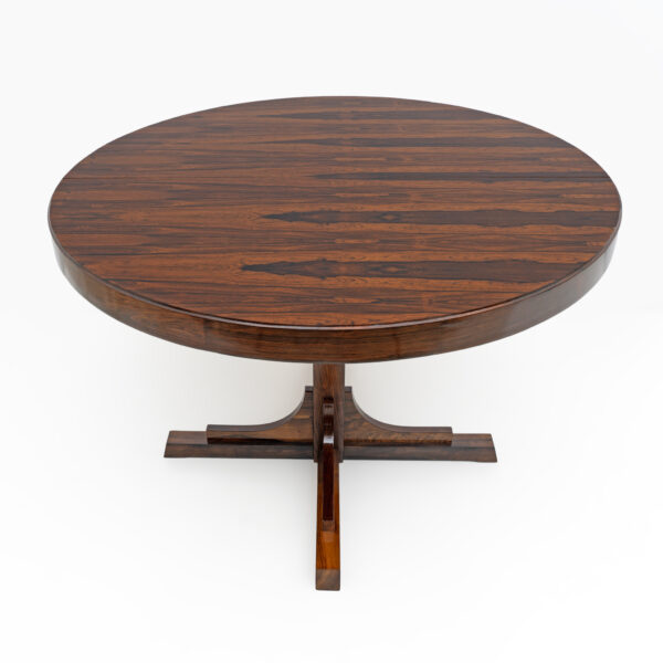 Gianfranco Frattini Style Italian Round Dining Table 1970s