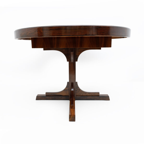 Gianfranco Frattini Style Italian Round Dining Table 1970s - Image 3