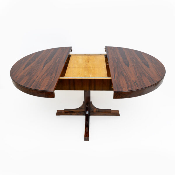 Gianfranco Frattini Style Italian Round Dining Table 1970s - Image 4