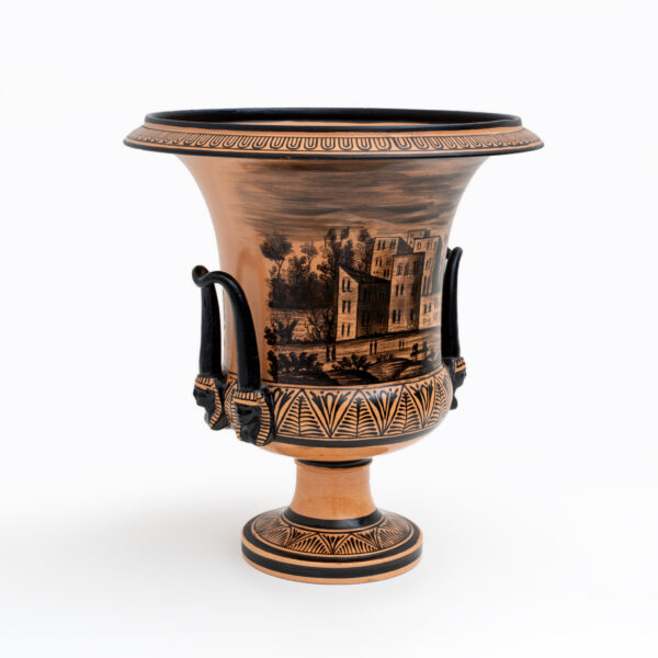 Giustiniani Manufacture Earthenware Crater Vase, Naples - Image 3