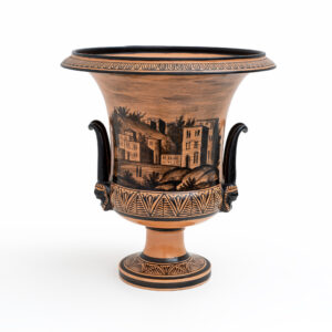 Giustiniani Manufacture Earthenware Crater Vase, Naples