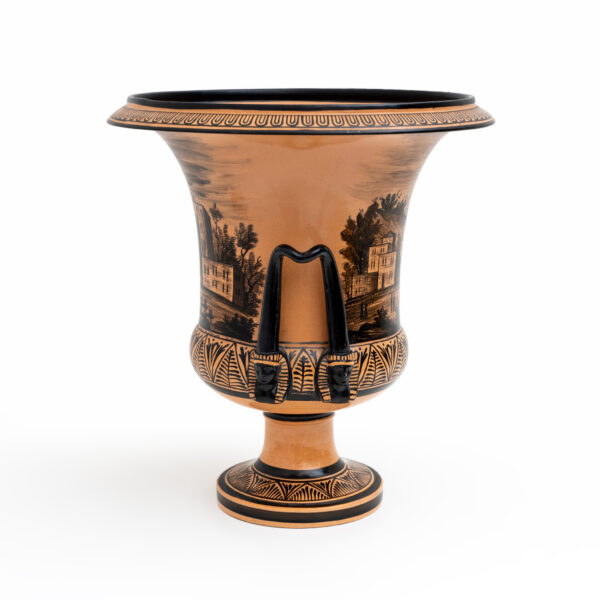 Giustiniani Manufacture Earthenware Crater Vase, Naples - Image 8