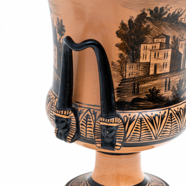 Giustiniani Manufacture Earthenware Crater Vase, Naples - Image 7