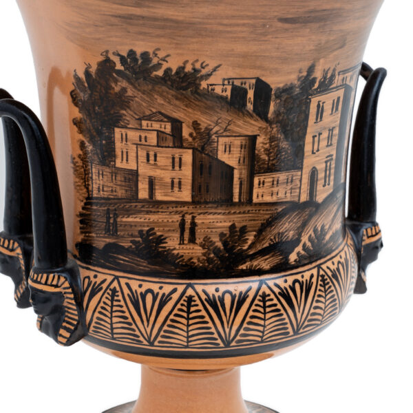 Giustiniani Manufacture Earthenware Crater Vase, Naples - Image 6