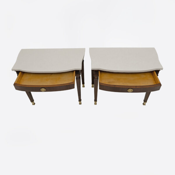 Pair of Neoclassical Style Night Stands - Image 4