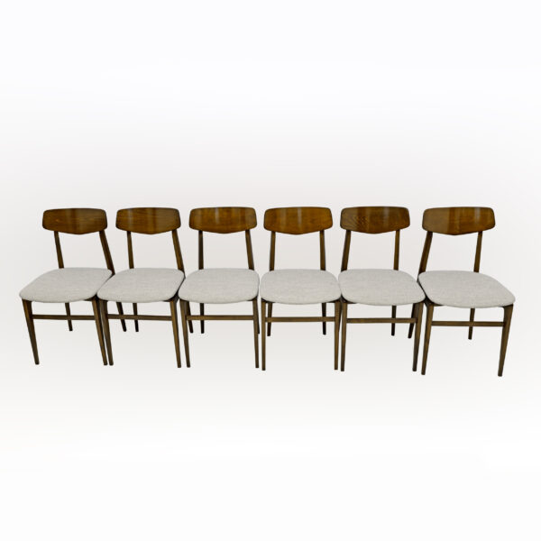 Set of Six Dining Chairs, Denmark, 1960s - Image 10