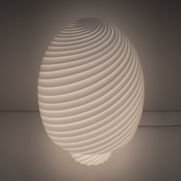 Venini Style Italian Murano Glass Mushroom Table Lamp, 1970s - Image 3