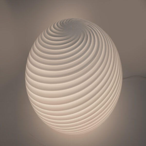 Venini Style Italian Murano Glass Mushroom Table Lamp, 1970s - Image 7