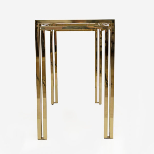 Mid-century Modern Italian Brass Console Table, 1970s - Image 6