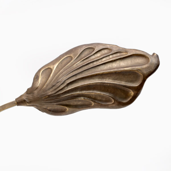 Tommaso Barbi Brass Leaf Table Lamp by Bottega Gadda, 1960s - Image 8