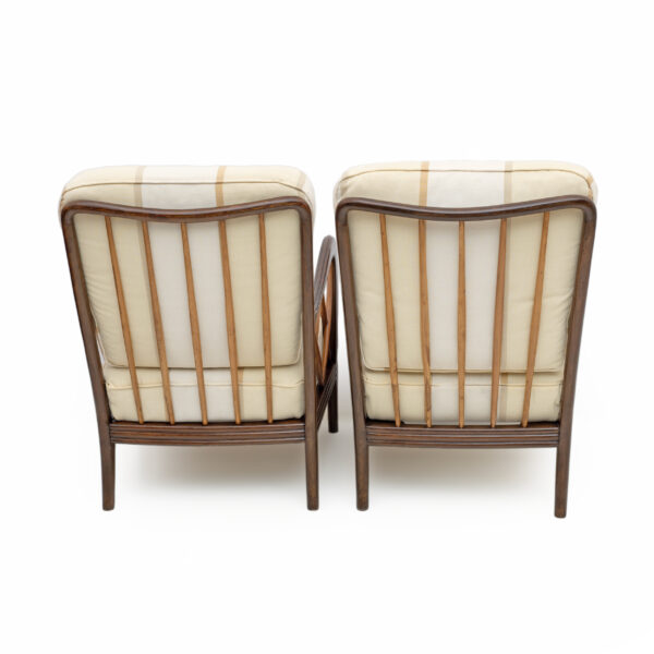 Pair of Paolo Buffa Italian Walnut Armchairs, 1950s - Image 9