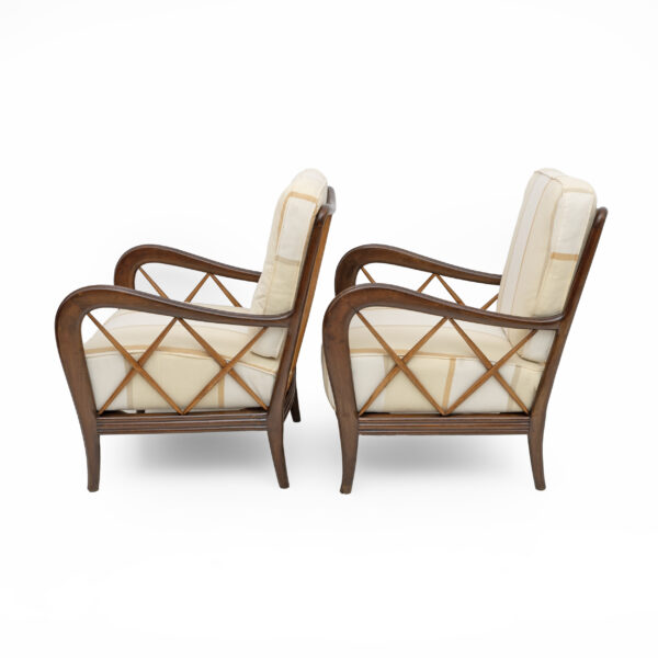 Pair of Paolo Buffa Italian Walnut Armchairs, 1950s - Image 8