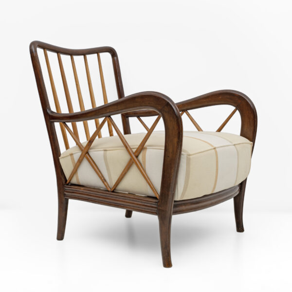 Pair of Paolo Buffa Italian Walnut Armchairs, 1950s - Image 7