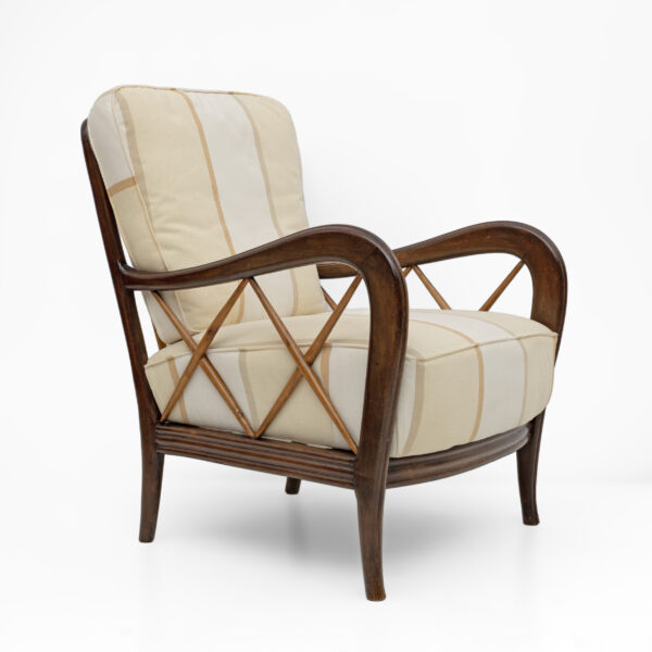 Pair of Paolo Buffa Italian Walnut Armchairs, 1950s - Image 3
