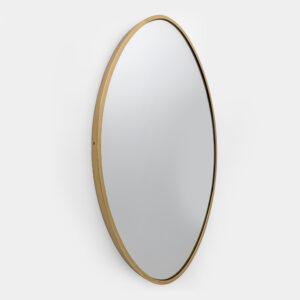 Attributed Gio Ponti Brass Wall Mirror, 1950s