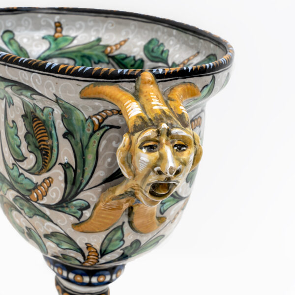 Maiolica Artistica Pesarese MAP Two-Handled Vase 1920s - Image 6