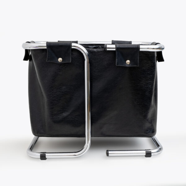Marcel Breuer leather Magazine Rack, 1970s - Image 4