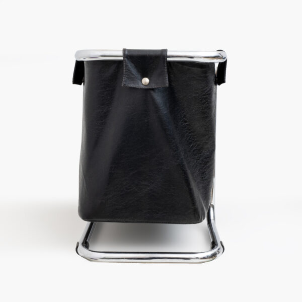 Marcel Breuer leather Magazine Rack, 1970s - Image 3