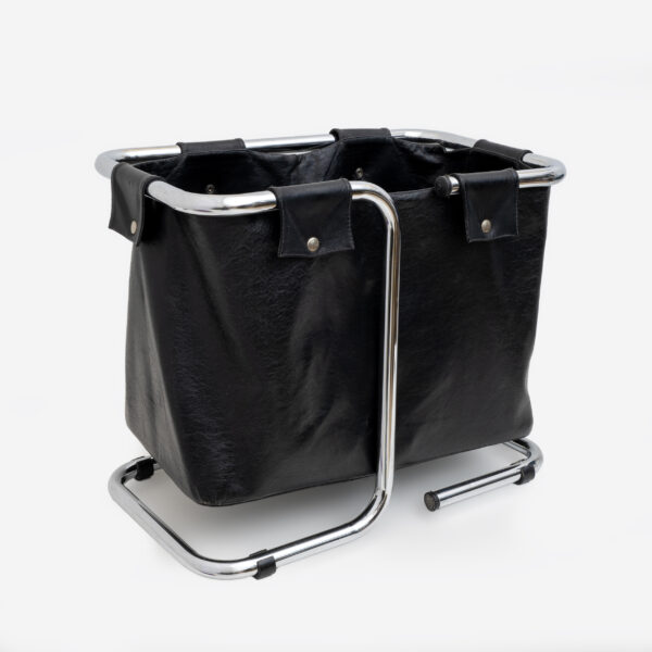 Marcel Breuer leather Magazine Rack, 1970s - Image 2
