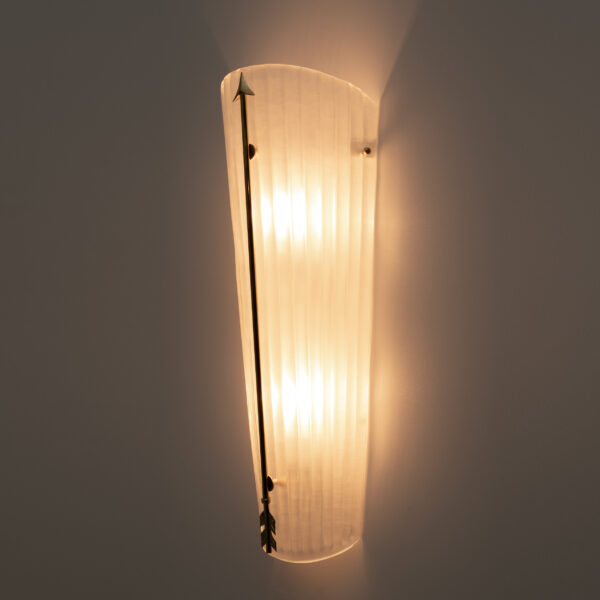 Pair of Italian Murano Glass and Brass Sconces - Image 7