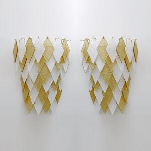 Pair of Modern Italian Murano Glass Sconces