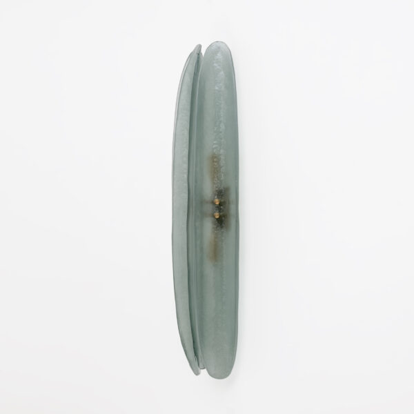 Pair of Fontana Arte Style Aqua Green Murano Glass Sconces - Image 8