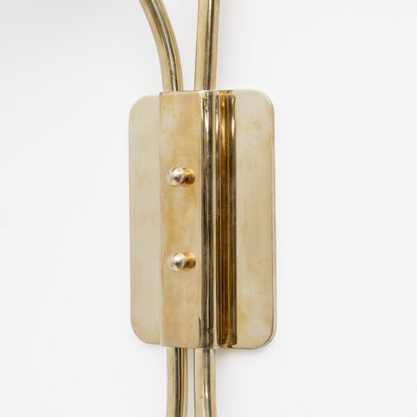 Pair of Tulips Murano Glass and Brass Sconces - Image 11