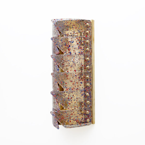 Pair of Italian Murano Glass and Brass Sconces - Image 5
