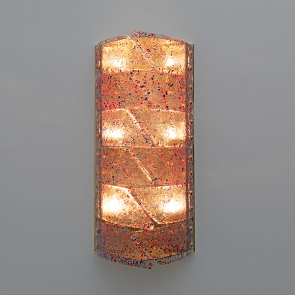 Pair of Italian Murano Glass and Brass Sconces - Image 8