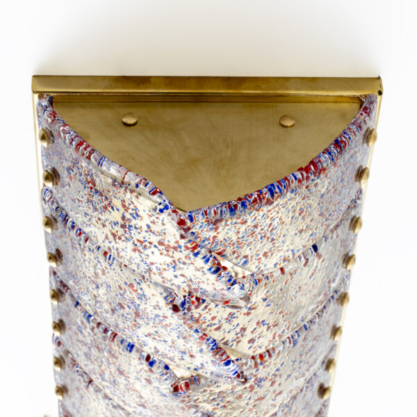 Pair of Italian Murano Glass and Brass Sconces - Image 10