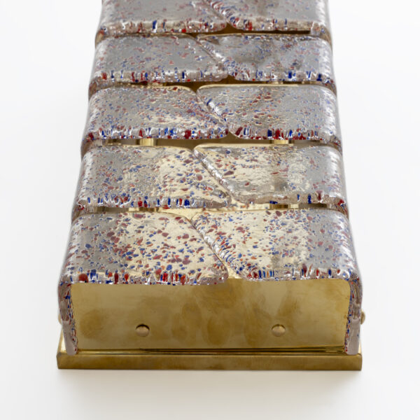 Pair of Italian Murano Glass and Brass Sconces - Image 8