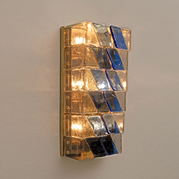 Pair of Italian Murano Glass and Brass Sconces - Image 8
