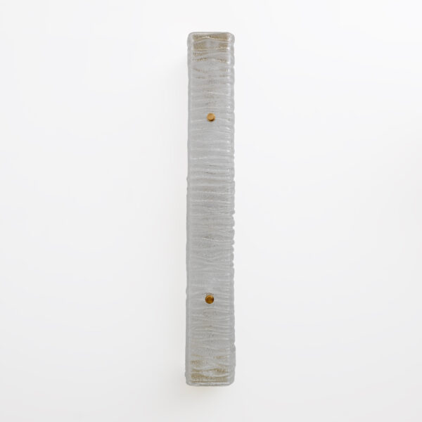 Pair of Brass and Textured Murano Glass Sconces - Image 7