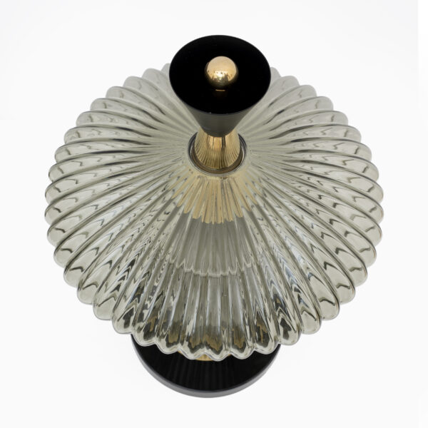 Pair of Table Lamps Murano Glass and Brass Feng Shui Style - Image 8