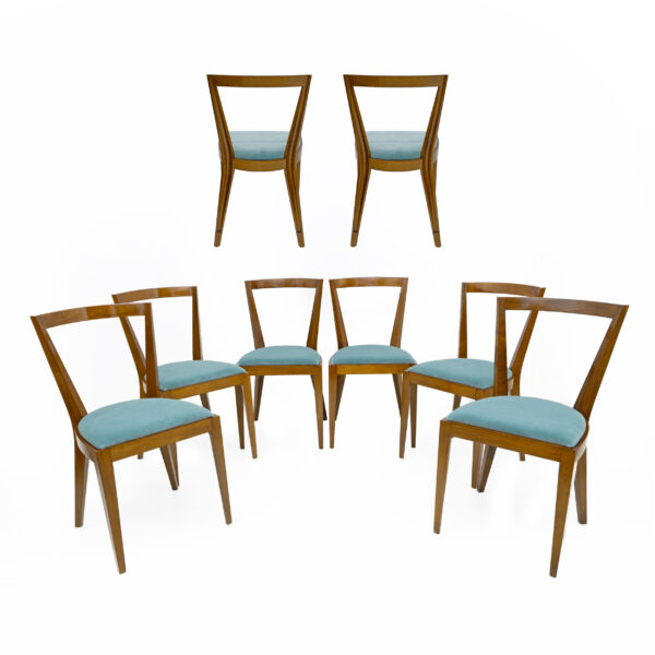 Eight Dining Chairs PONTI 940 by Gio Ponti for BBB Italia