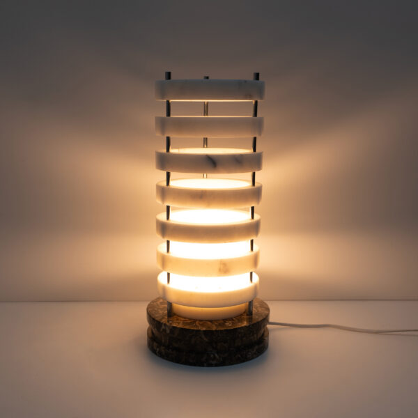 Mid-century Modern Italian Marble Table Lamp, 1960s - Image 5