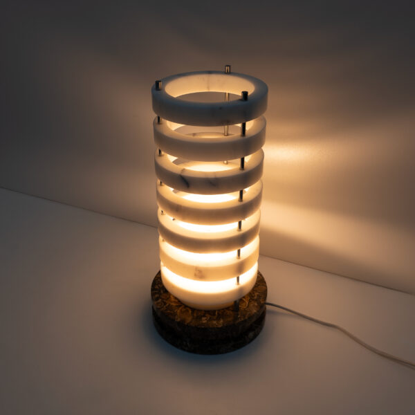 Mid-century Modern Italian Marble Table Lamp, 1960s - Image 3