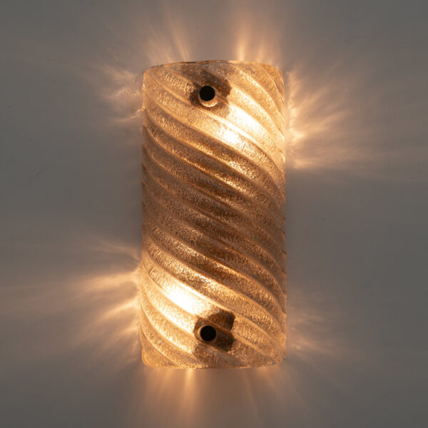 Pair of Barovier & Toso Style Murano Glass Sconces / cm H25 - Image 4