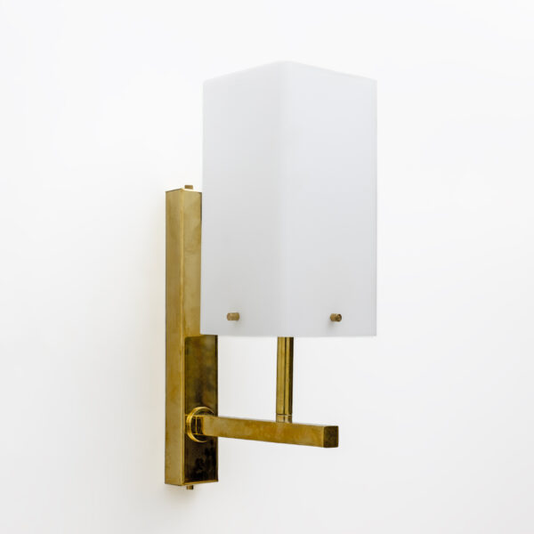 Pair of Italian Murano Glass and Brass Sconces - Image 4