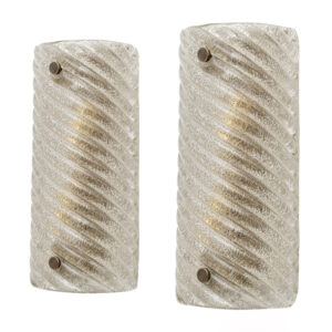 Pair of Barovier & Toso Style Murano Glass Sconces / cm H25