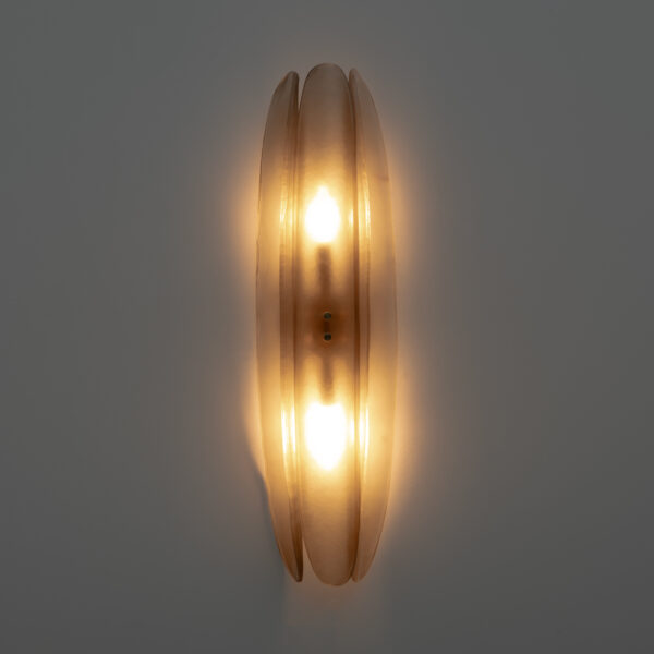 Pair of Fontana Arte Style Smoke Murano Glass Sconces - Image 3